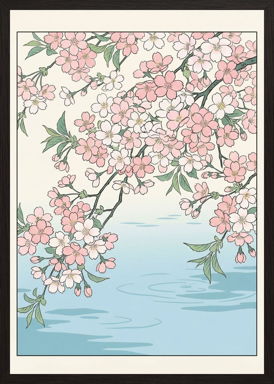 Poster in black frame