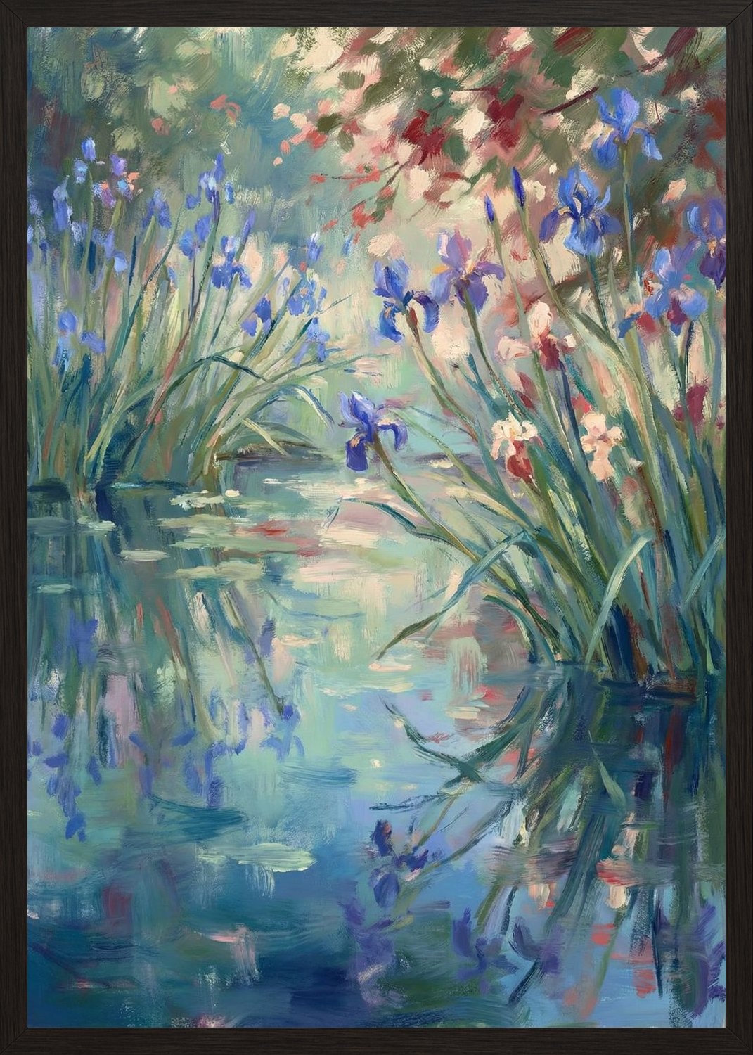 Poster in black frame