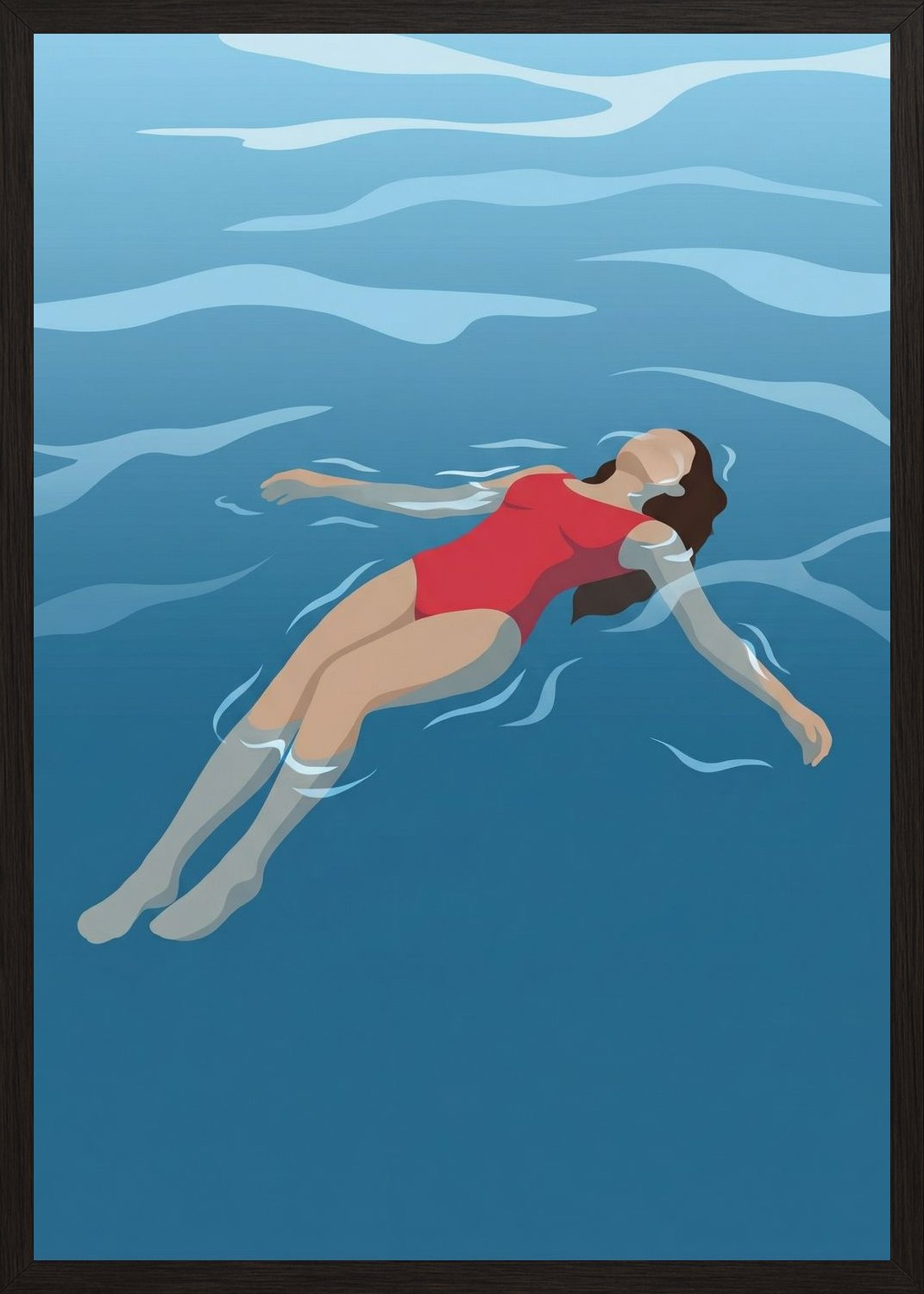 Poster in black frame