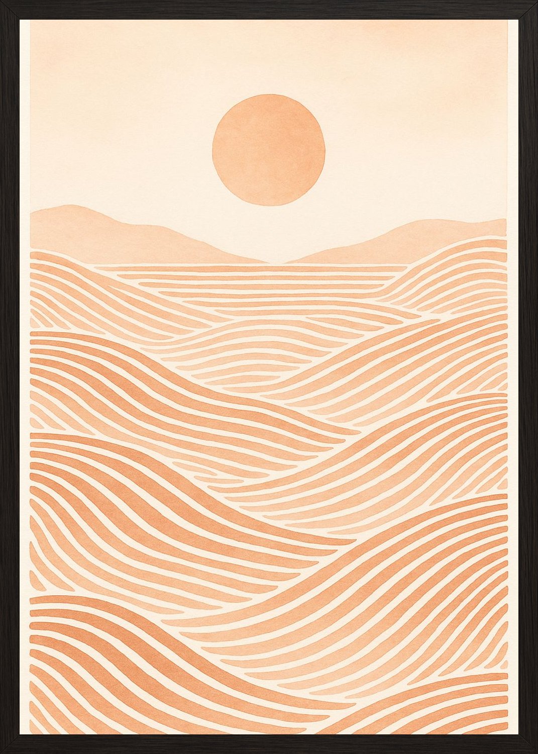 Poster in black frame