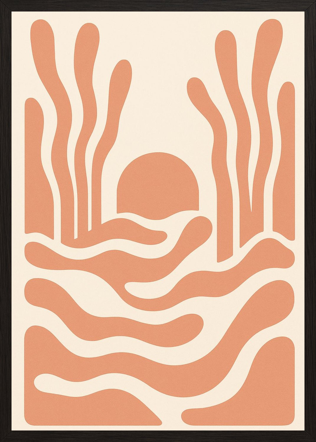 Poster in black frame