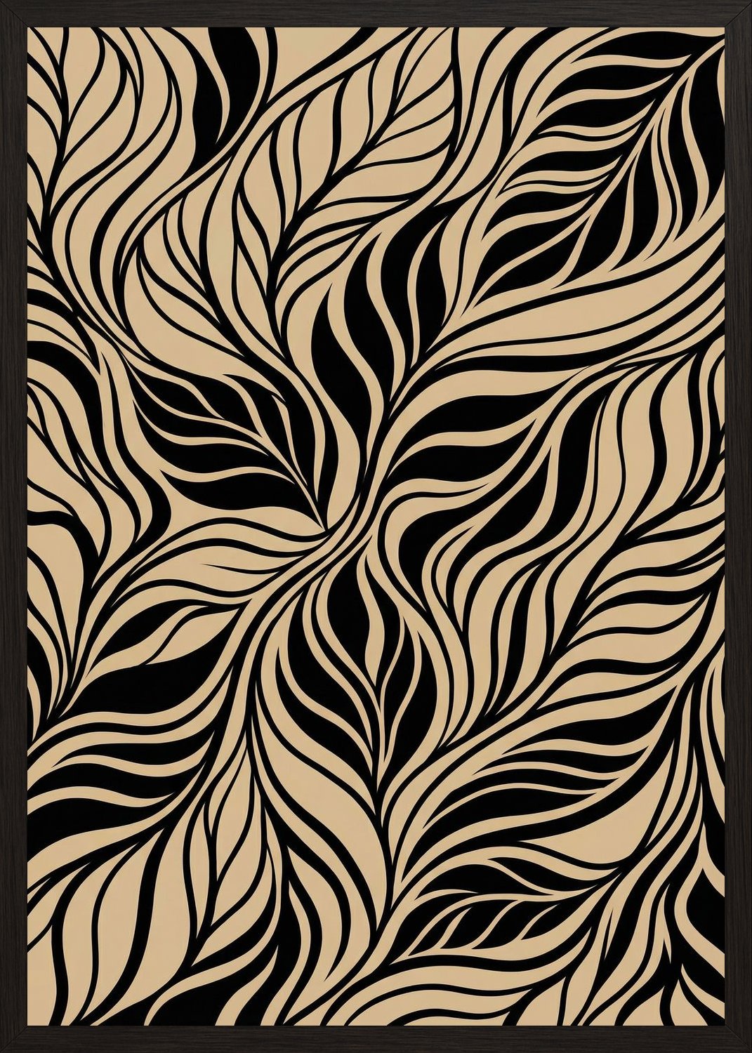 Poster in black frame