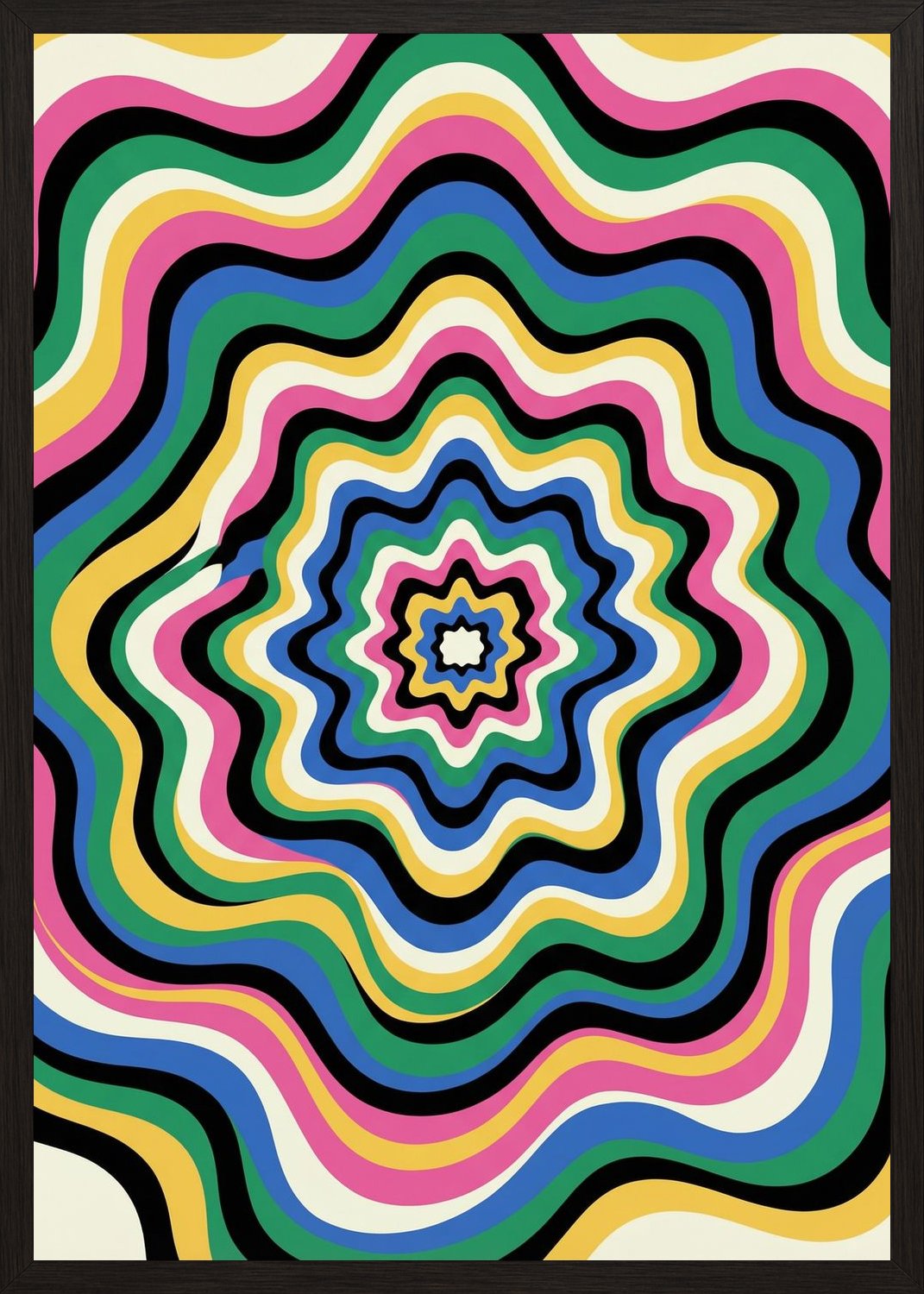 Poster in oak frame