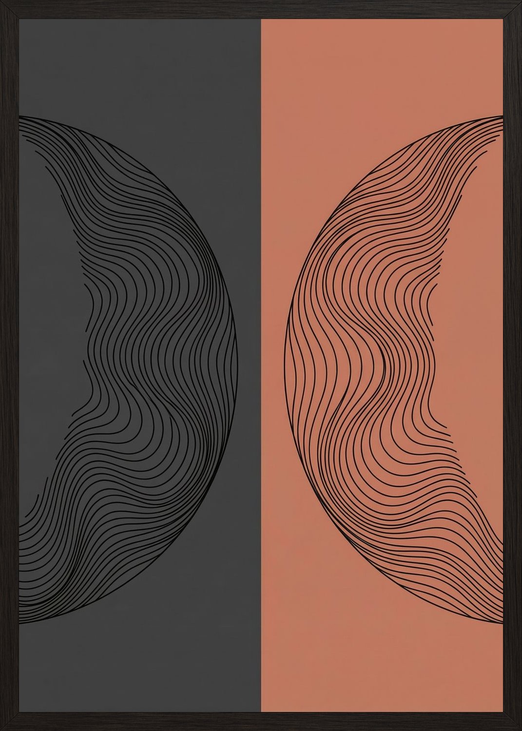 Poster in black frame