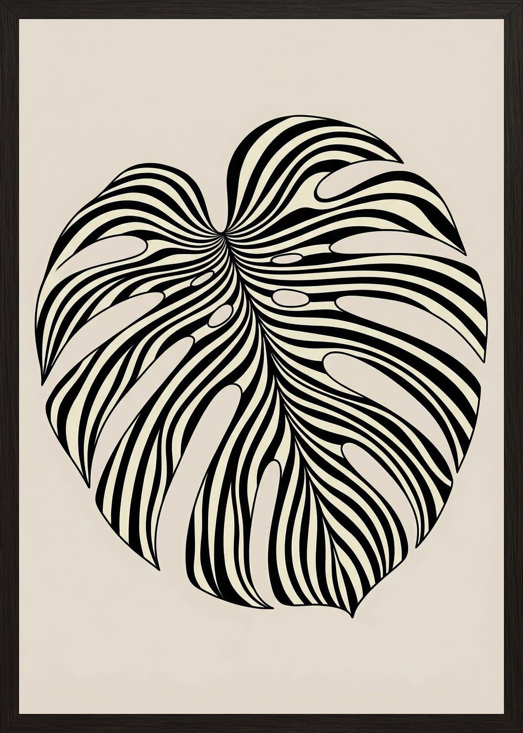 Poster in black frame