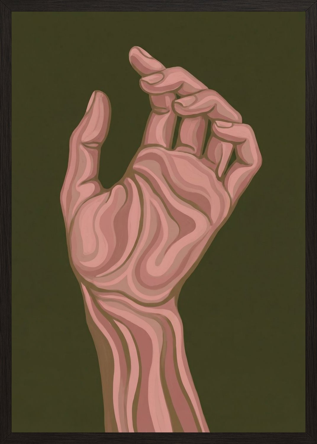 Poster in black frame