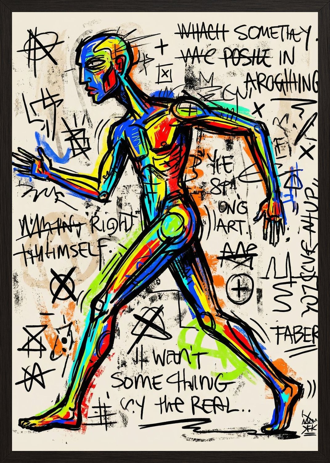 Poster in black frame