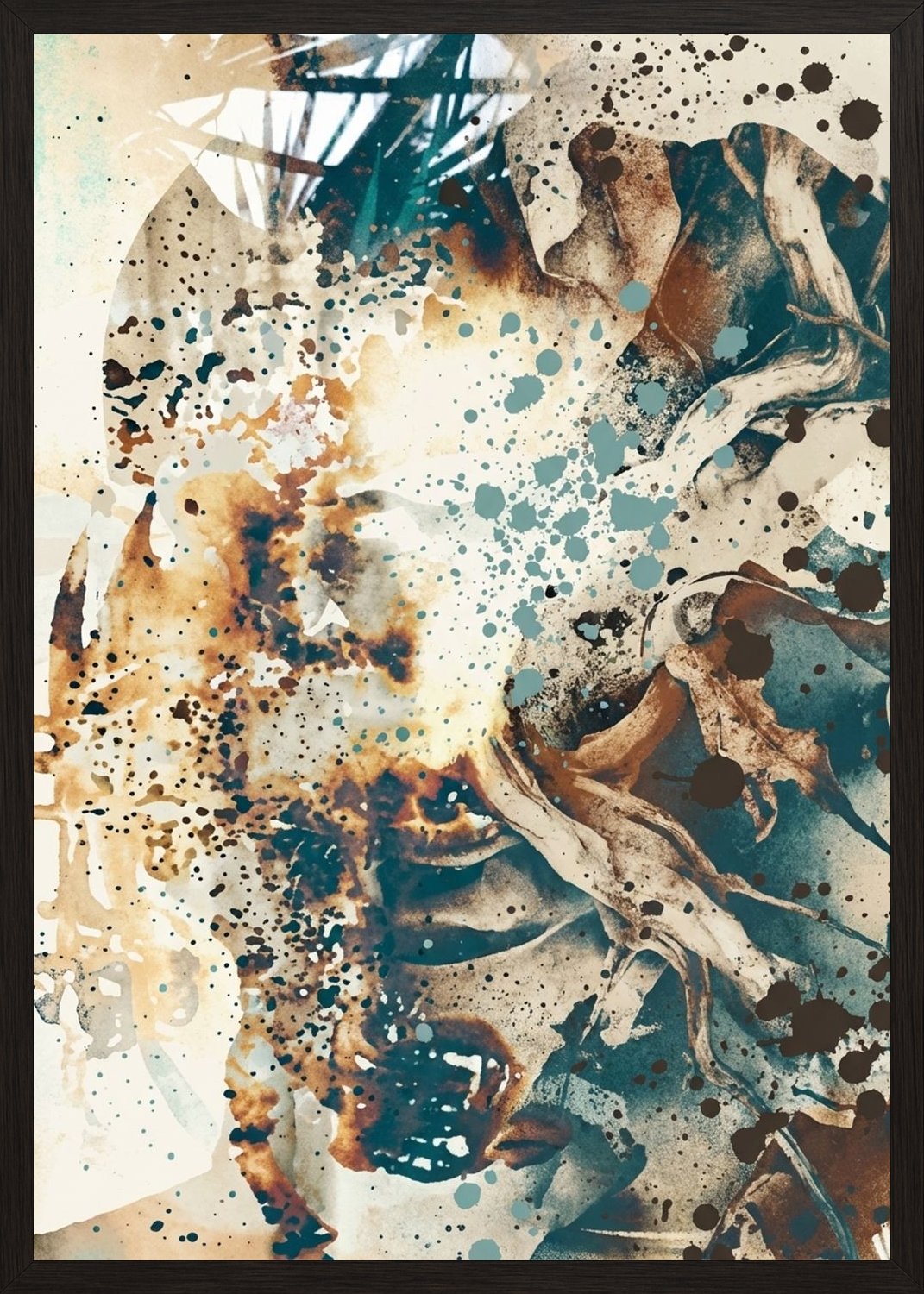 Poster in black frame