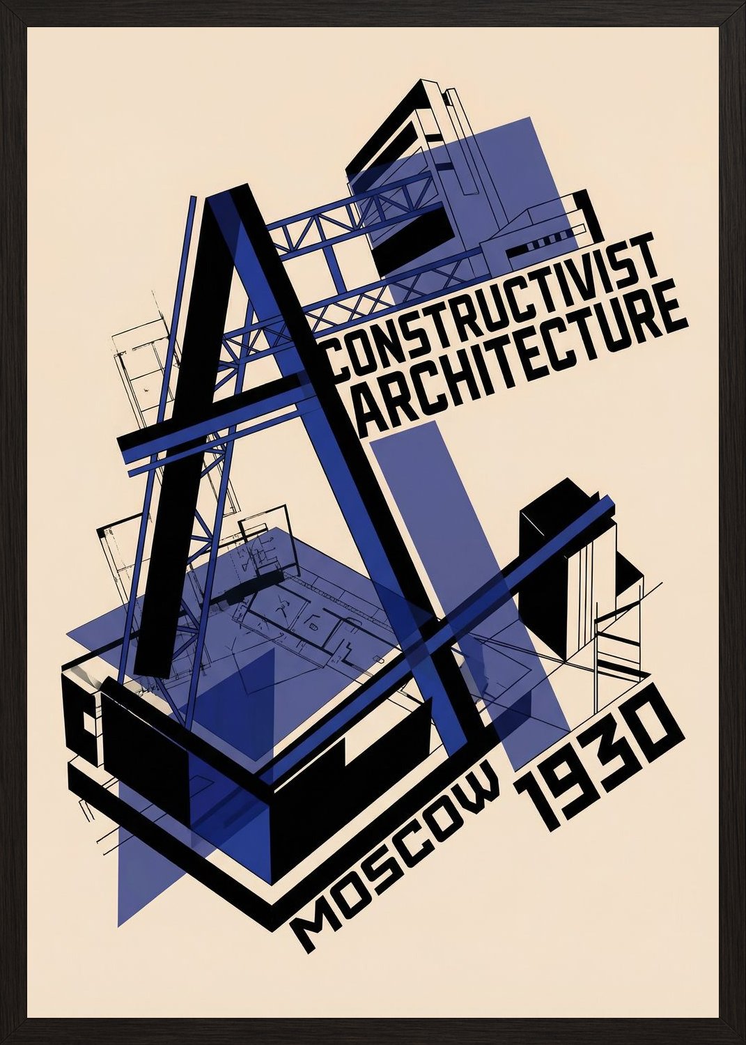 Poster in black frame