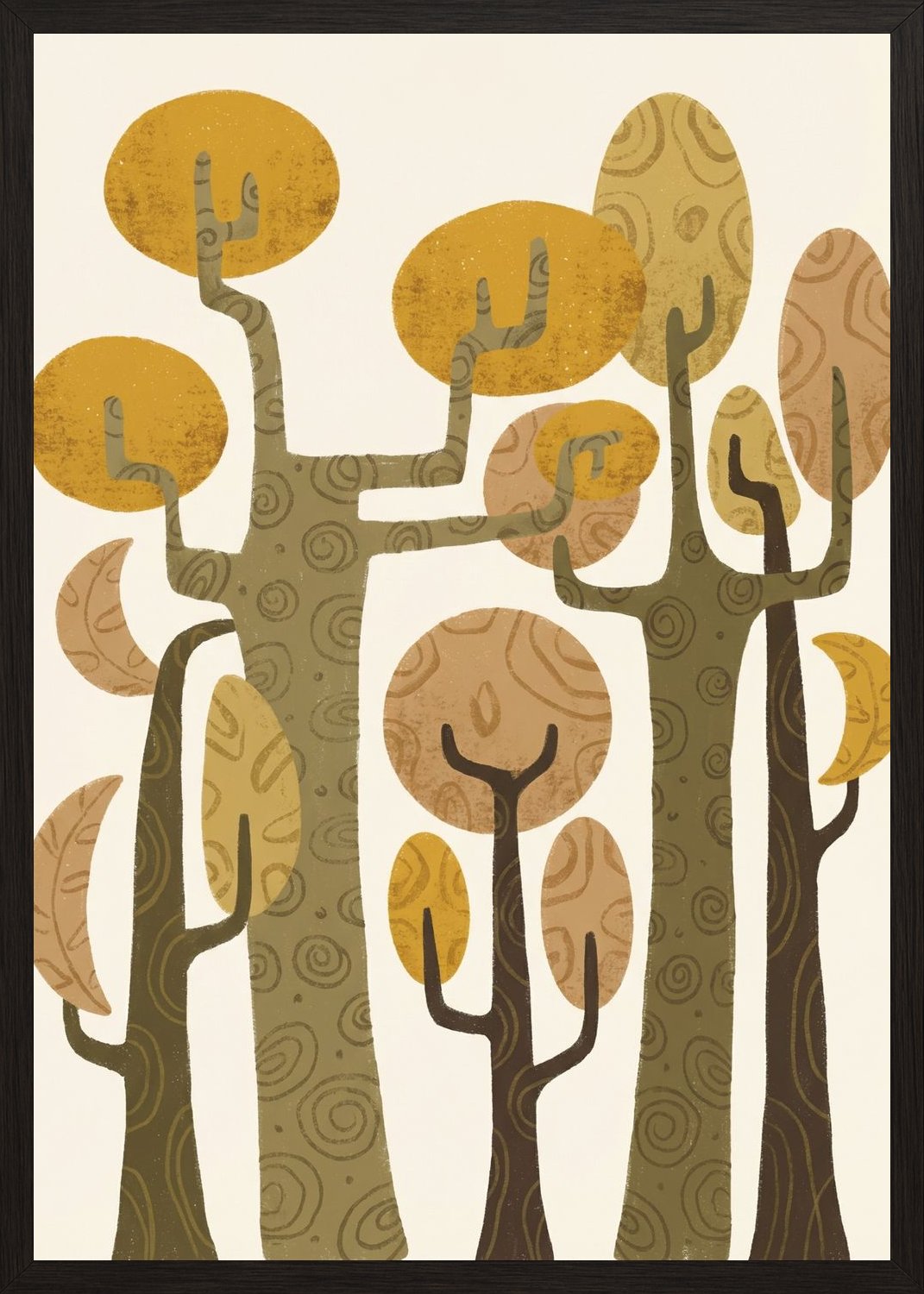 Poster in oak frame