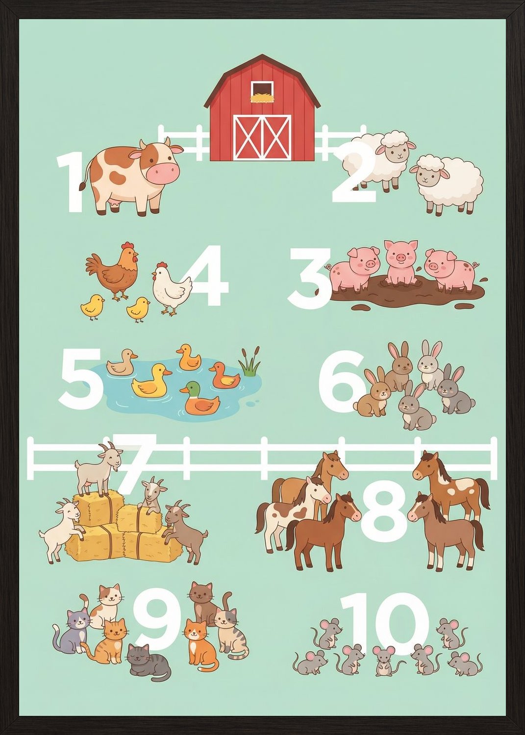 Poster in black frame