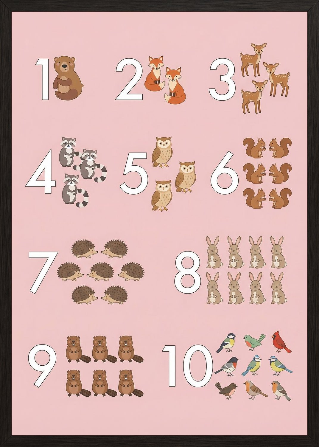 Poster in black frame