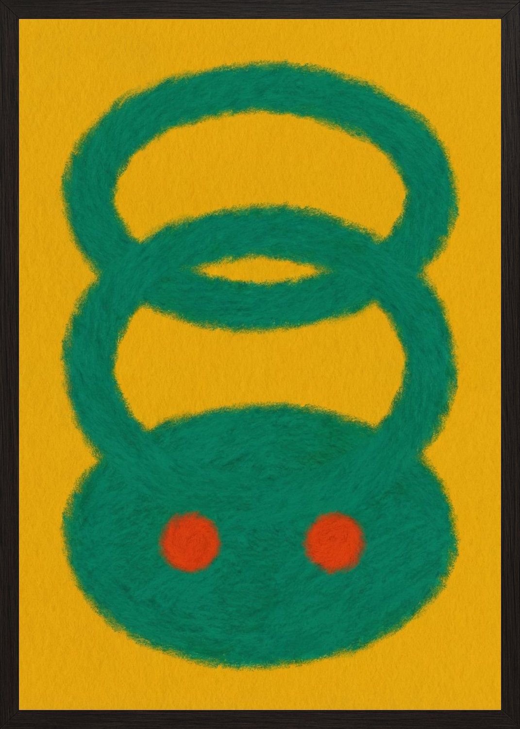 Poster in black frame