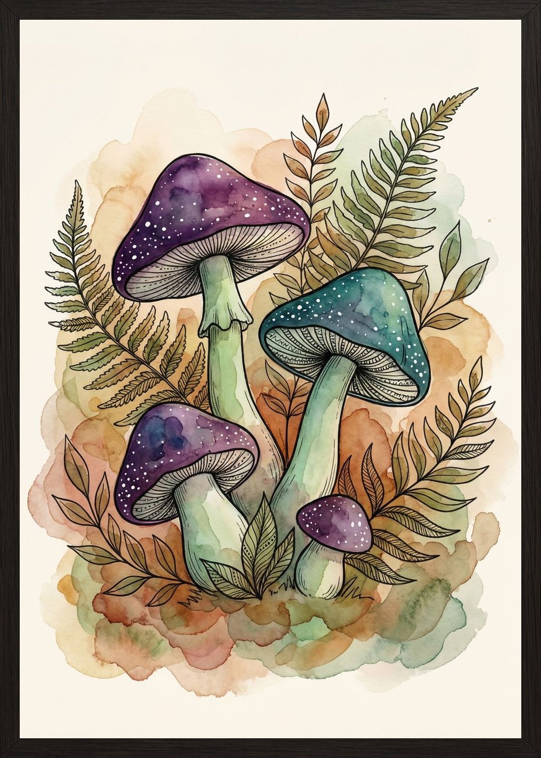 Poster in oak frame