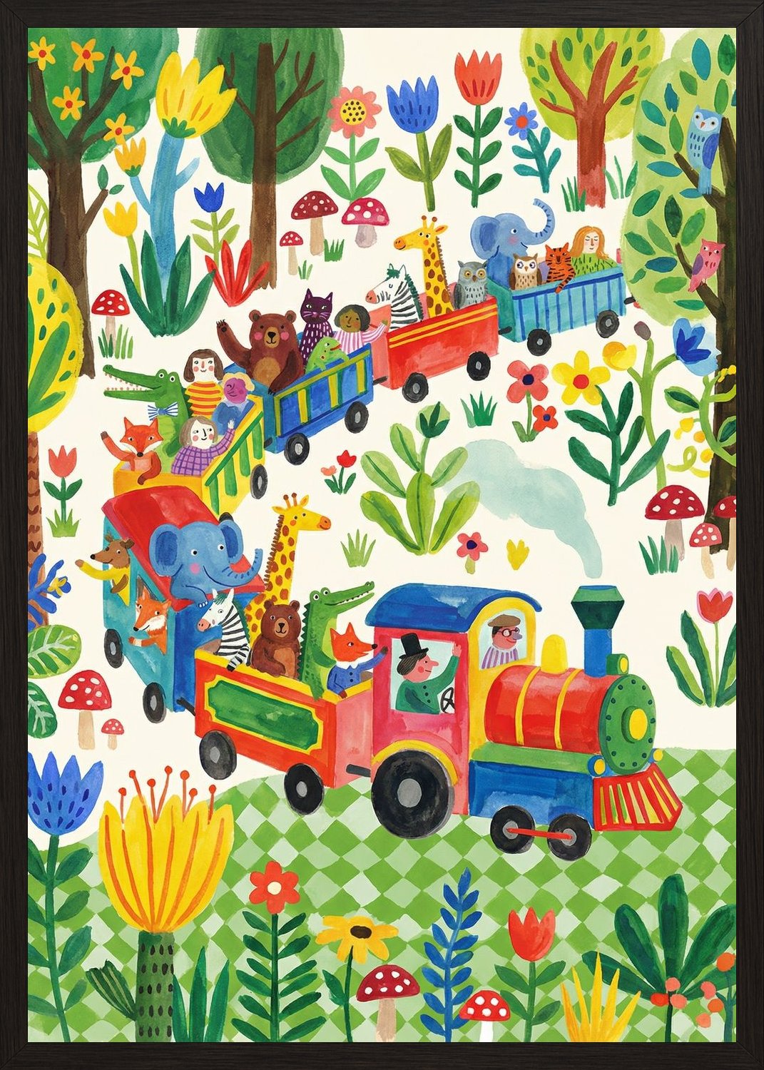 Poster in black frame