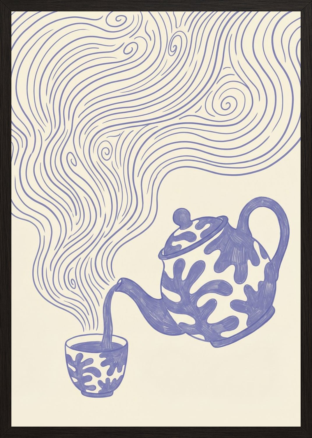 Poster in black frame