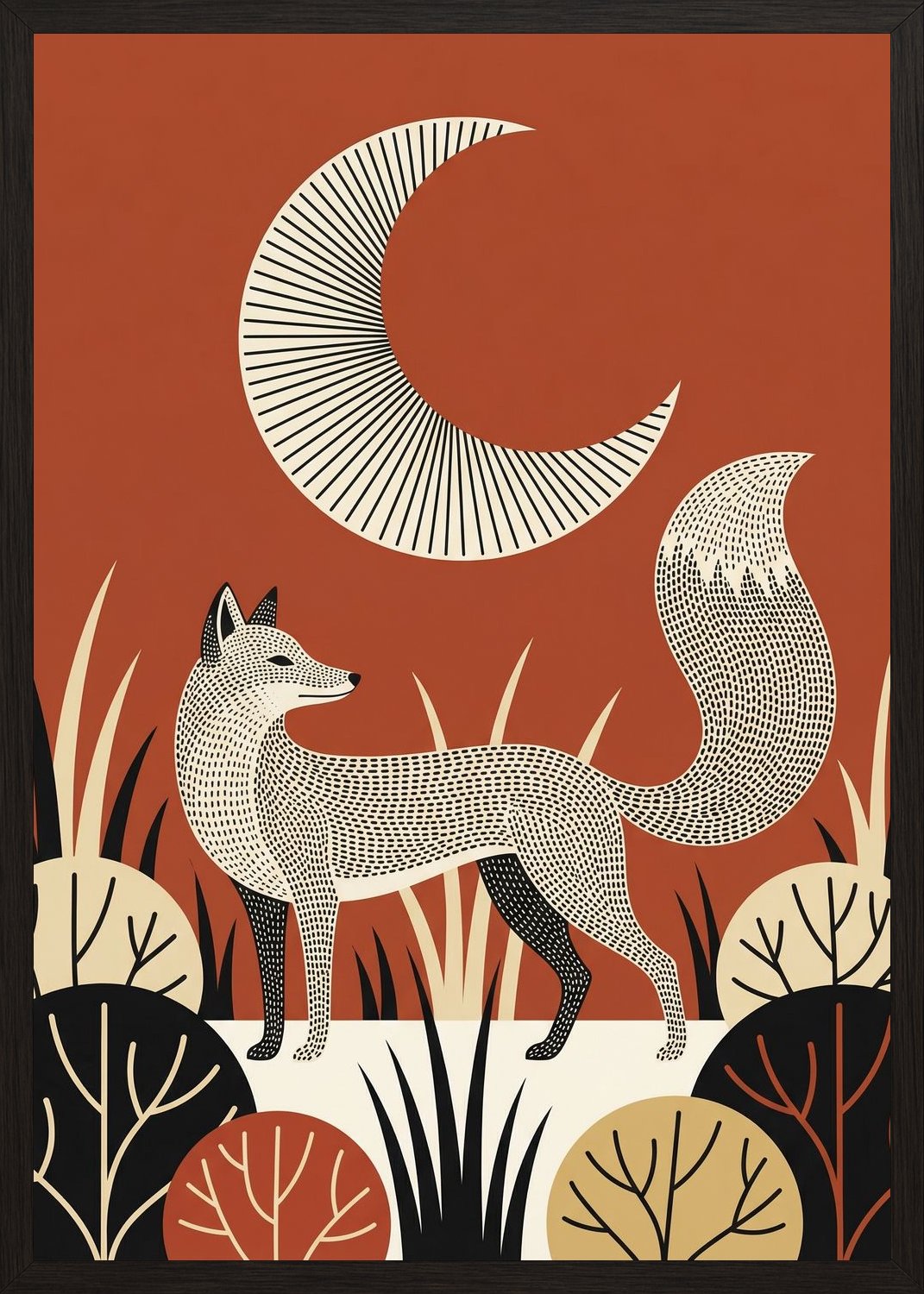 Poster in black frame