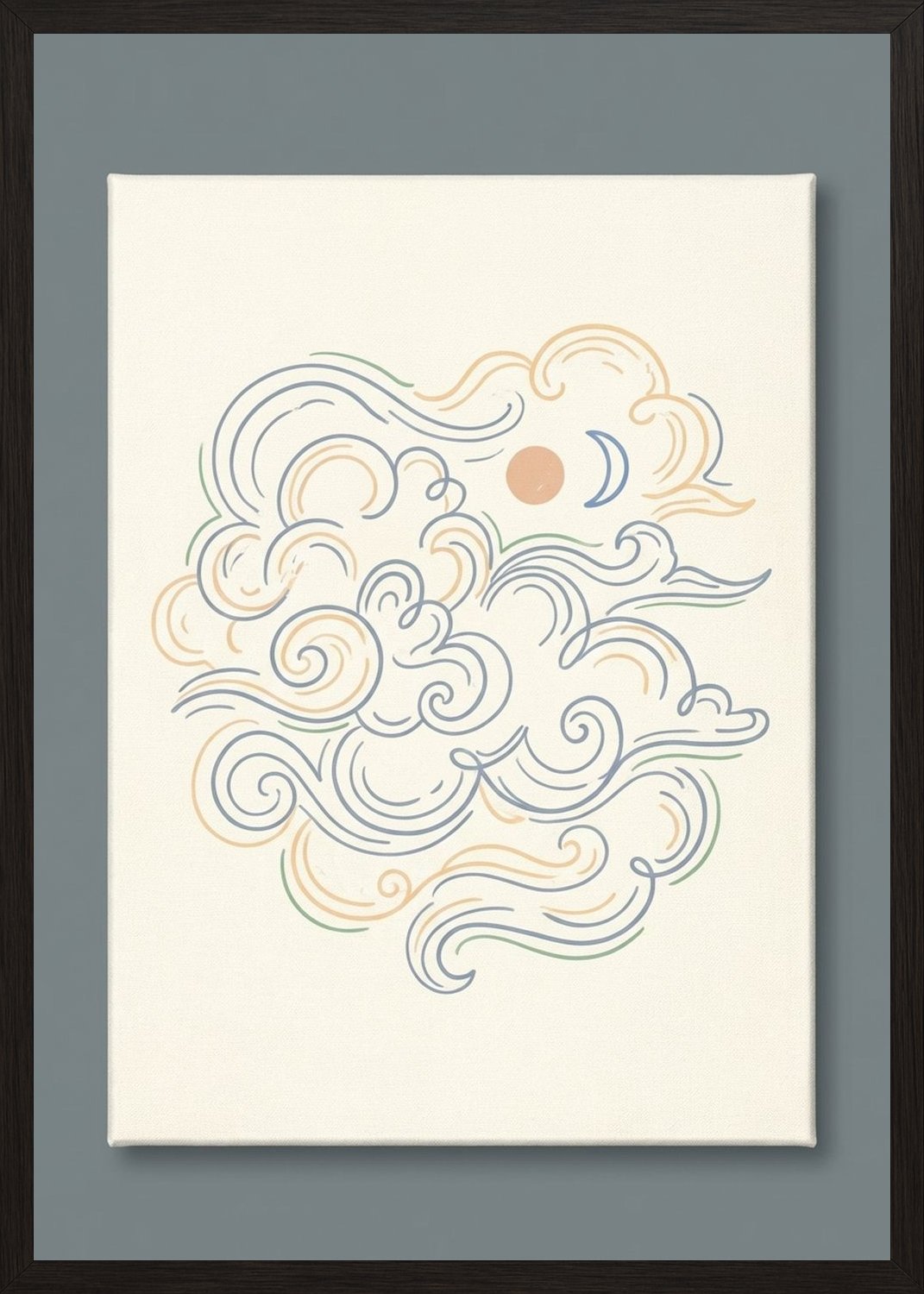 Poster in black frame