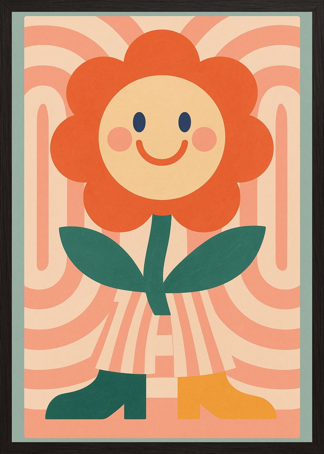 Poster in black frame