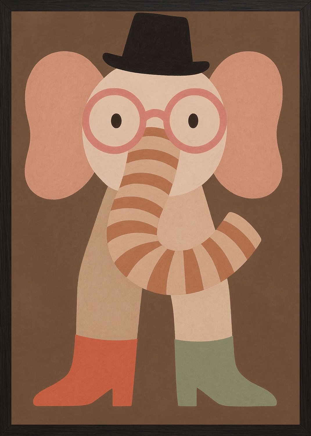 Poster in black frame