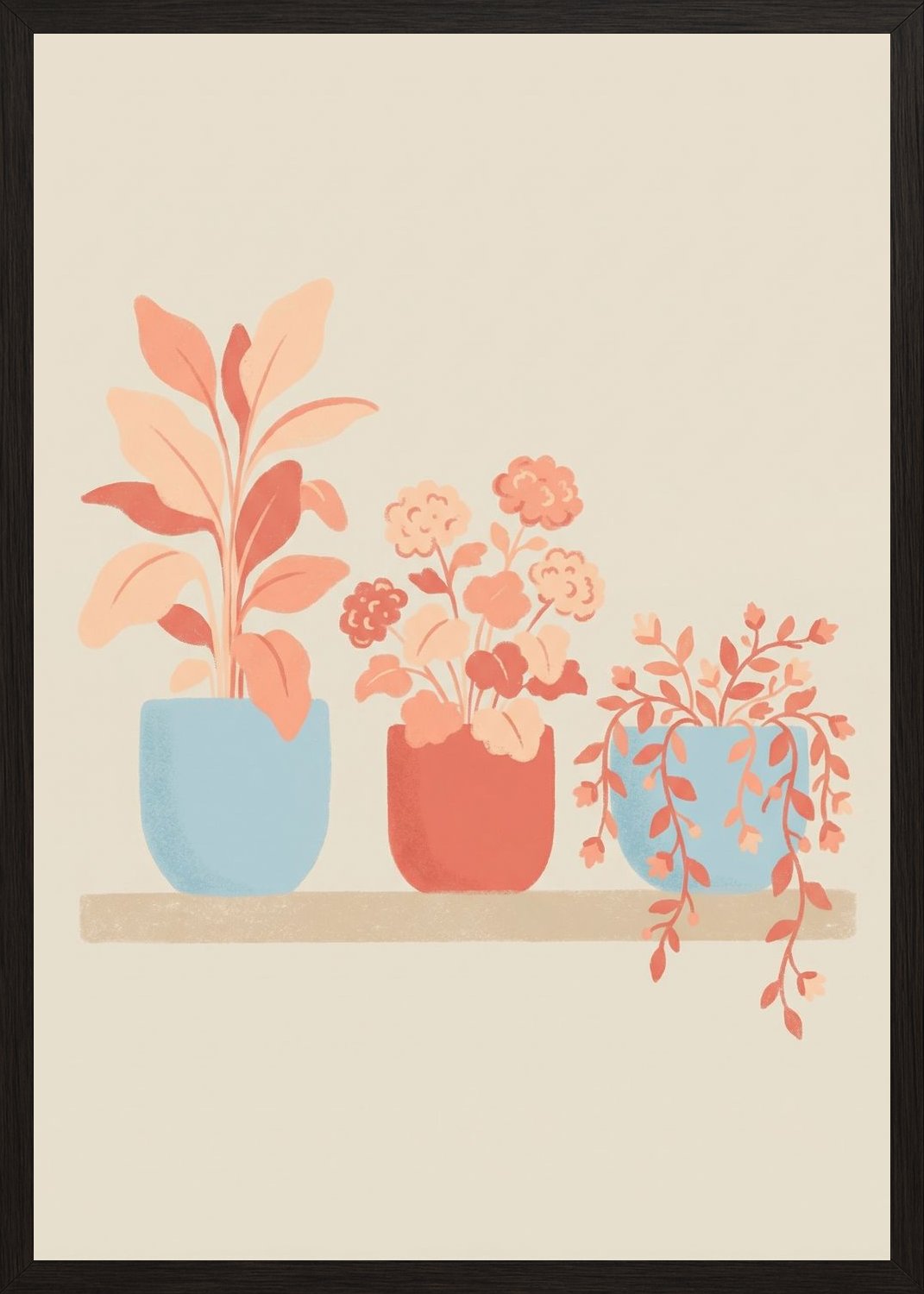 Poster in black frame