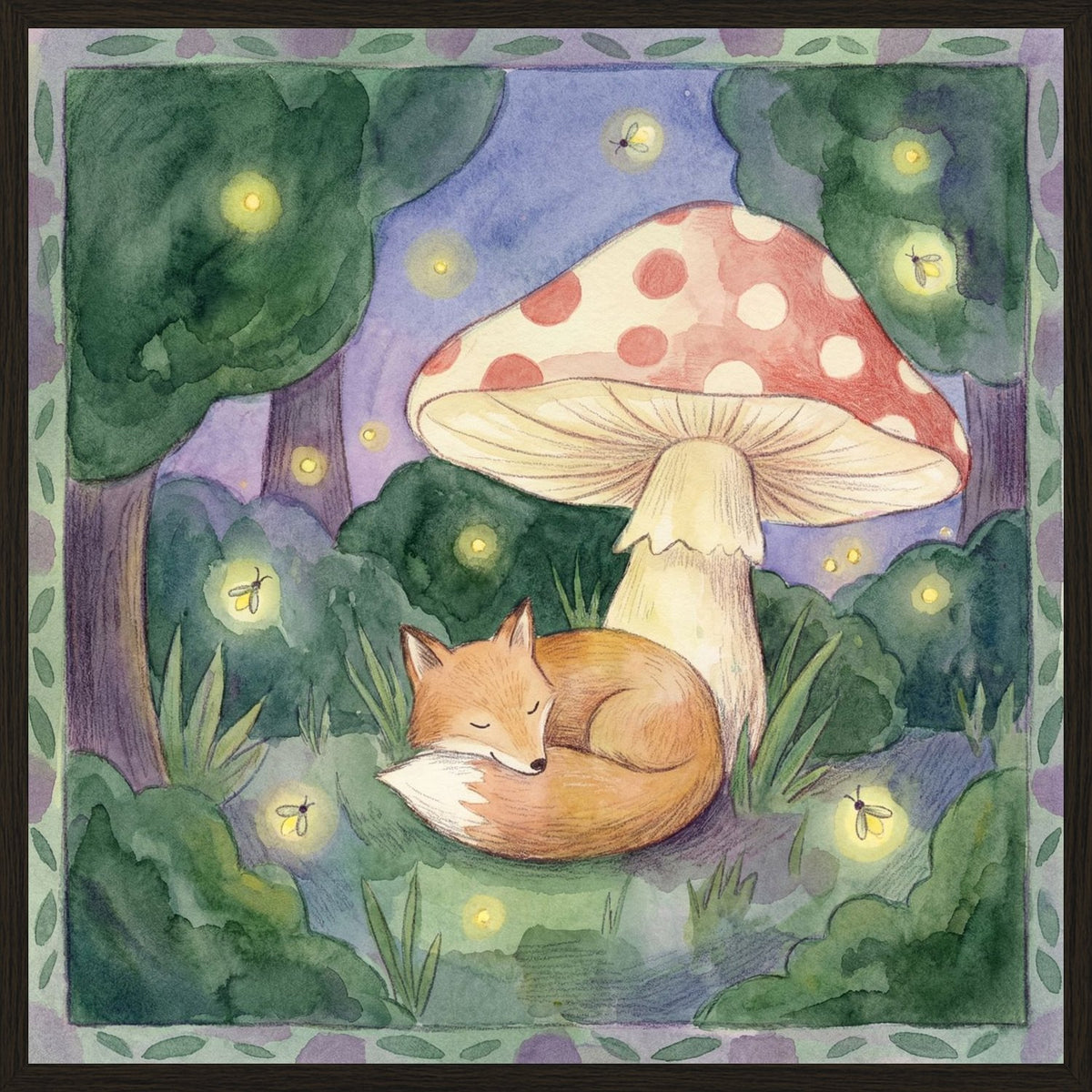 Poster in black frame