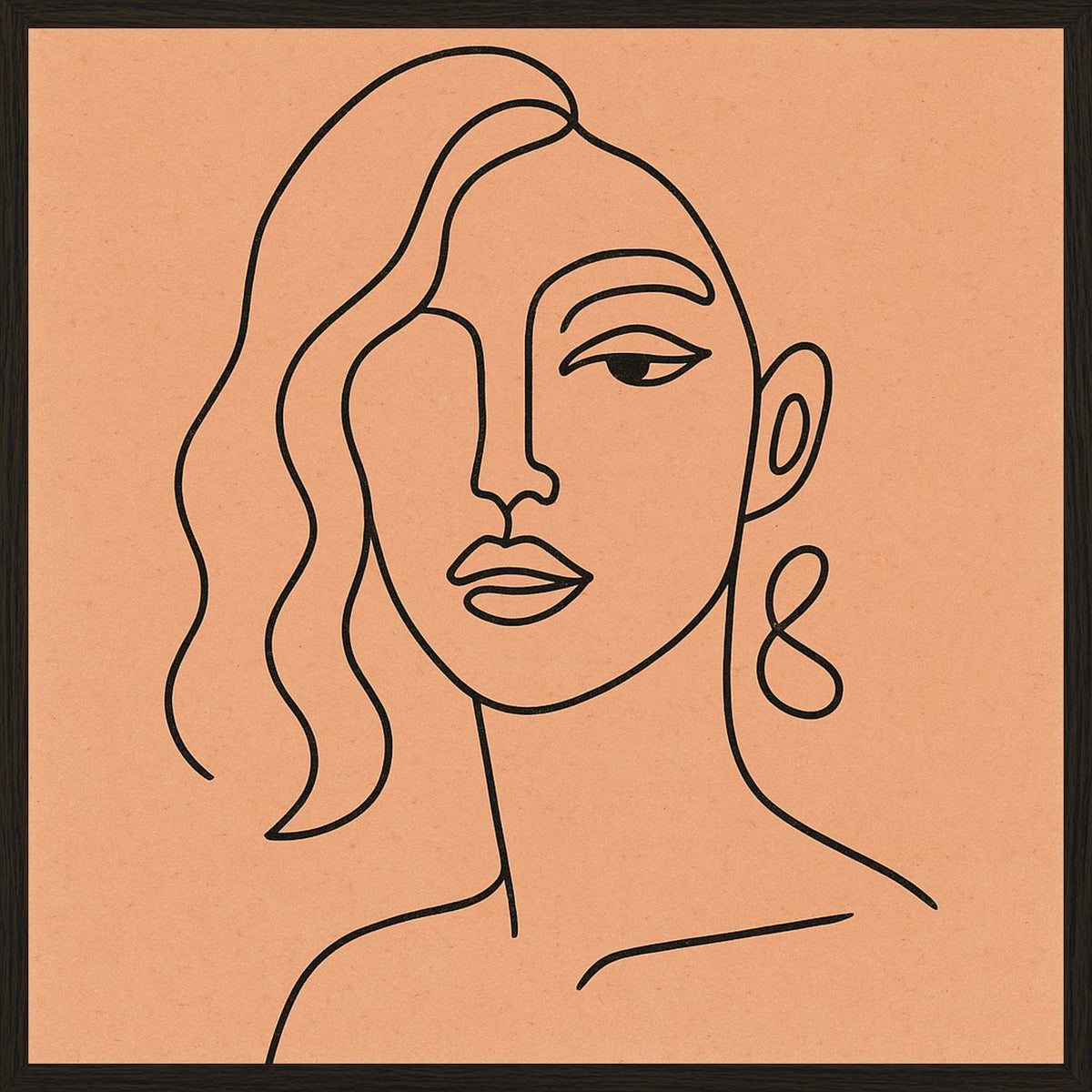 Poster in black frame