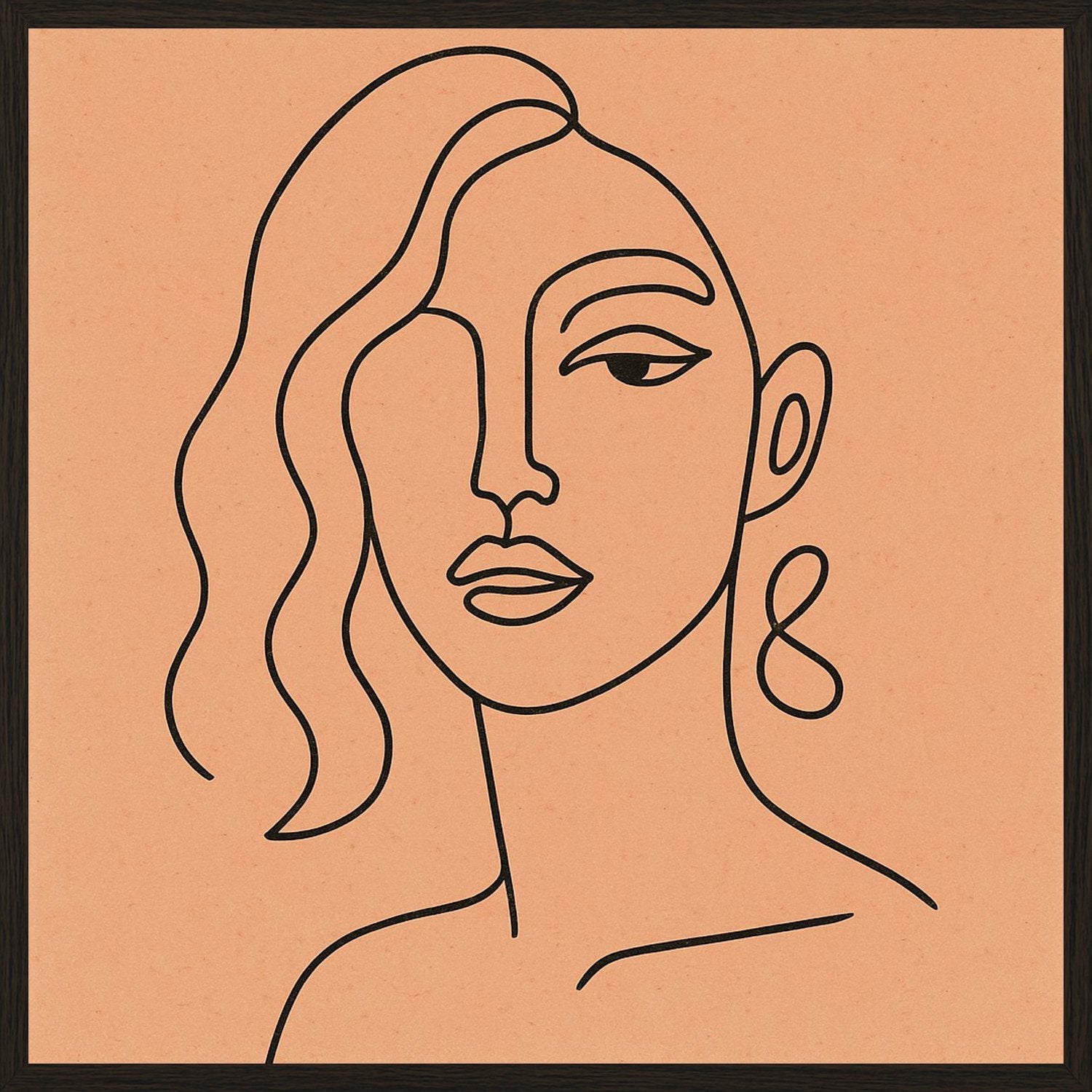 Poster in black frame