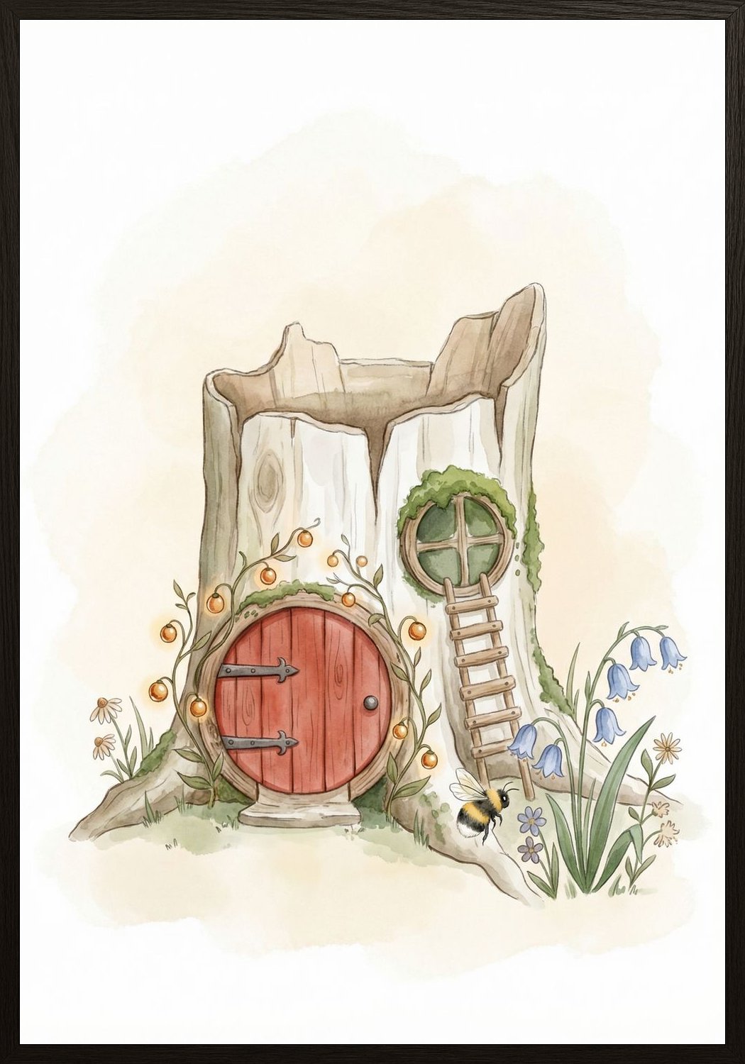 Poster in black frame