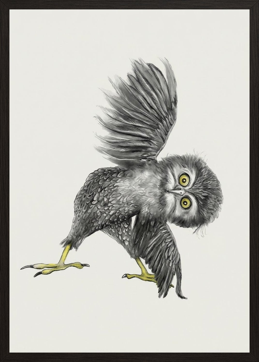 Poster in black frame