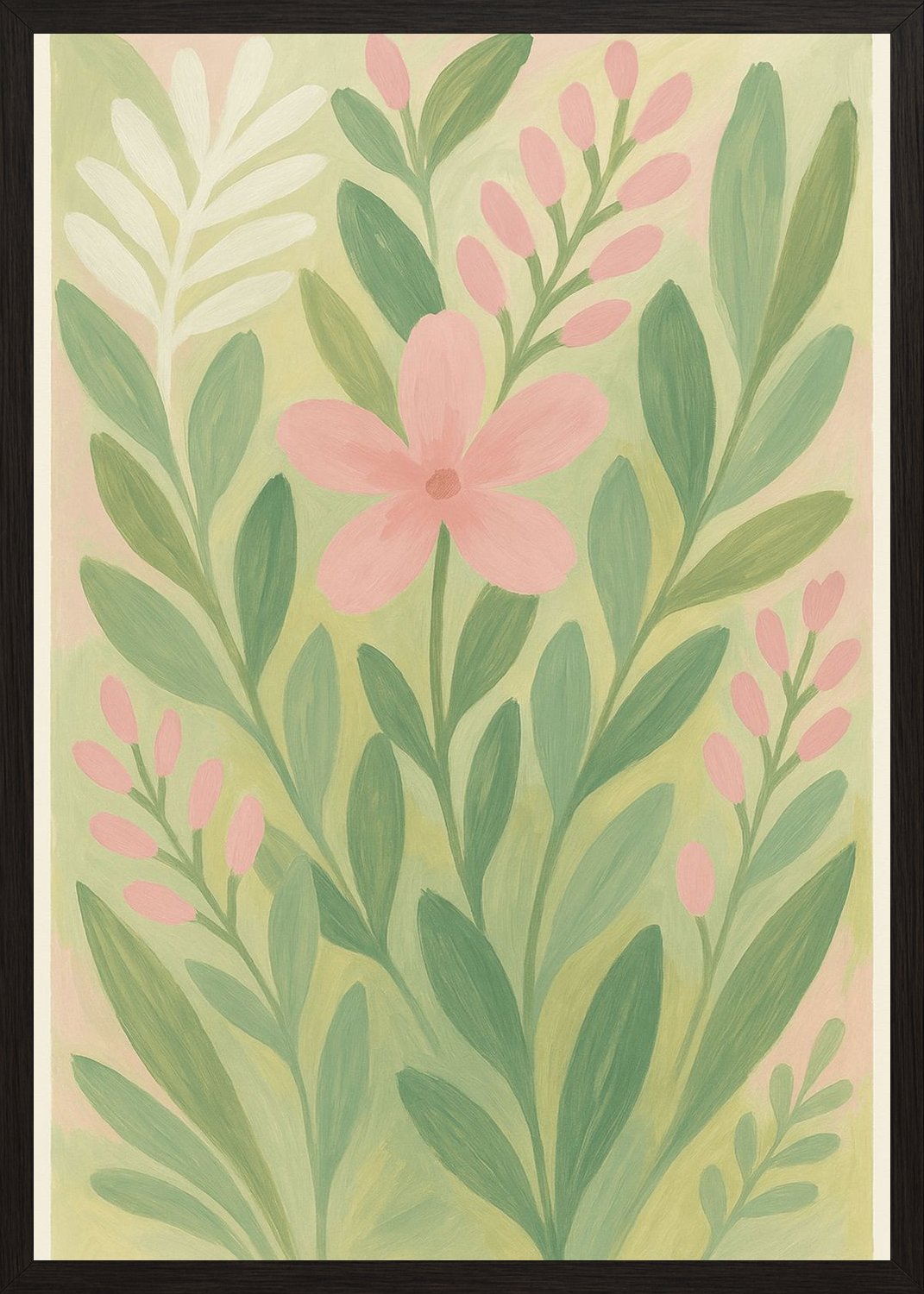 Poster in black frame