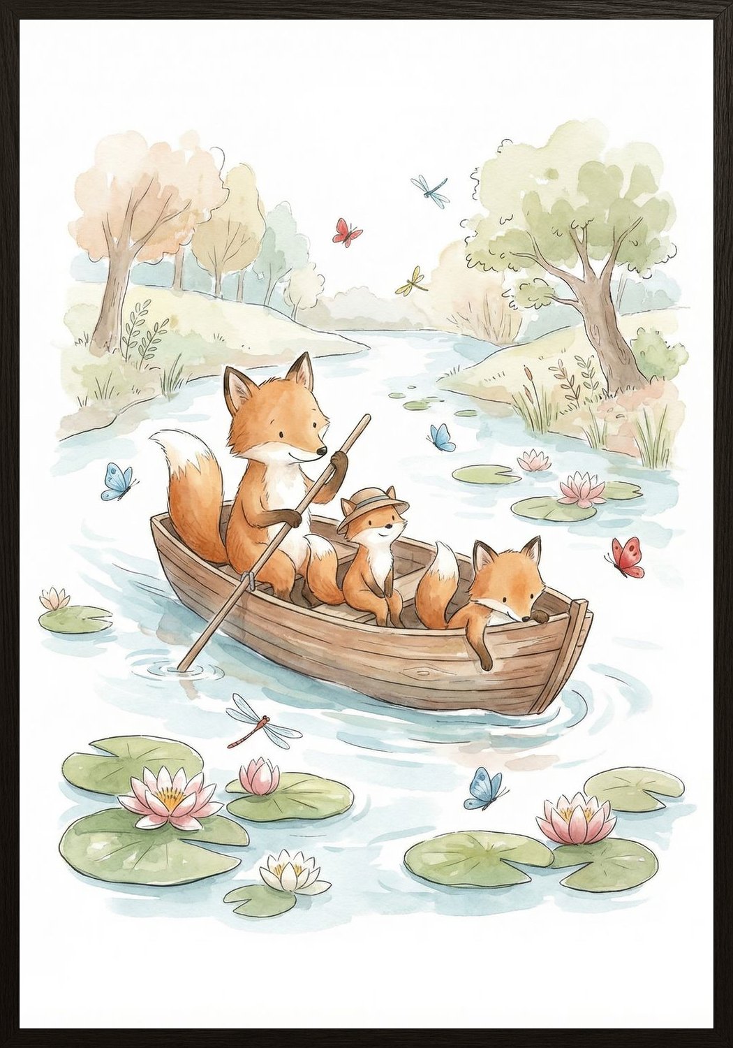 Poster in black frame