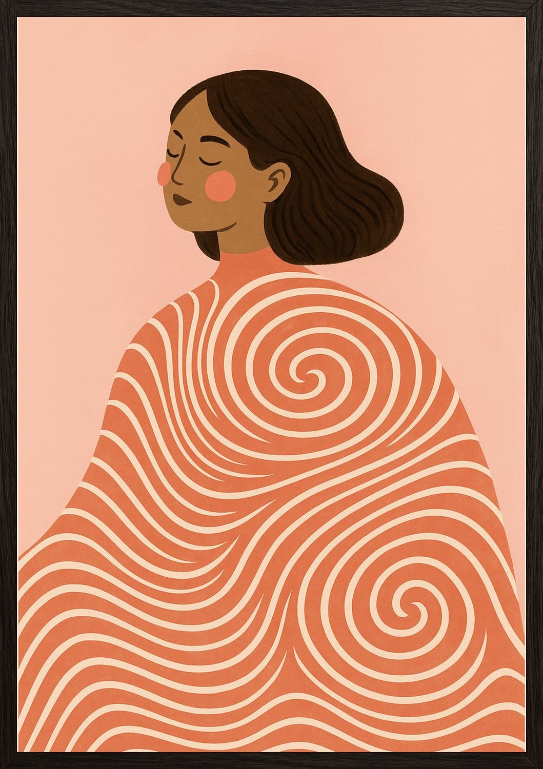 Poster in black frame