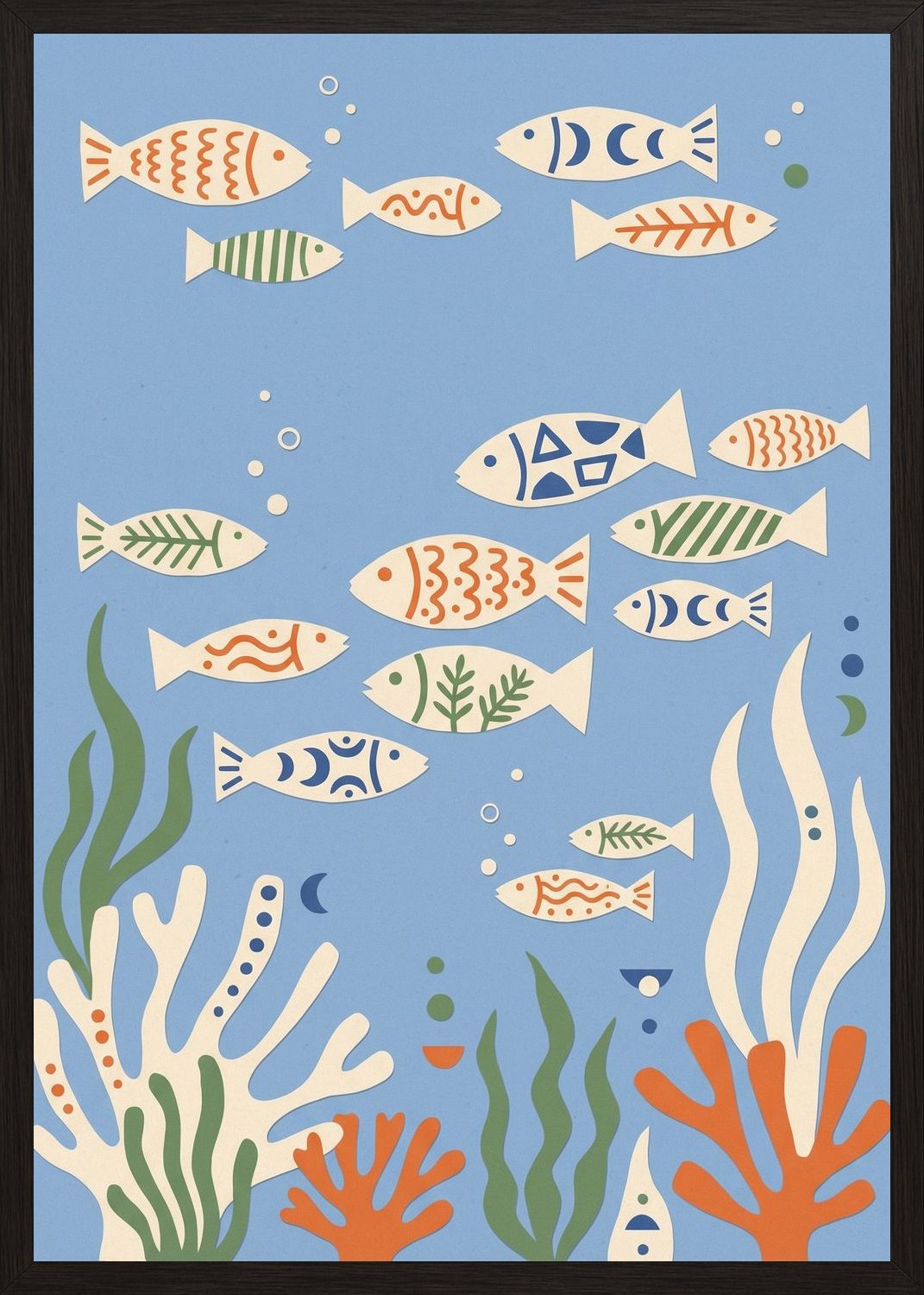 Poster in black frame