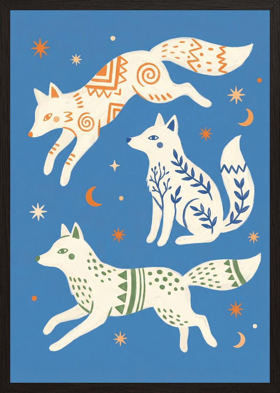 Poster in black frame