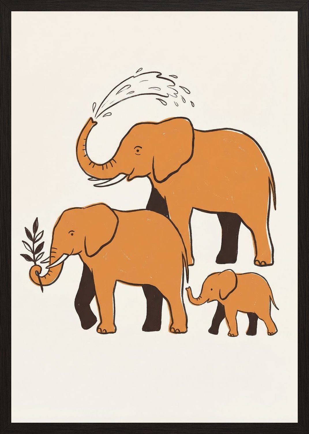 Poster in black frame