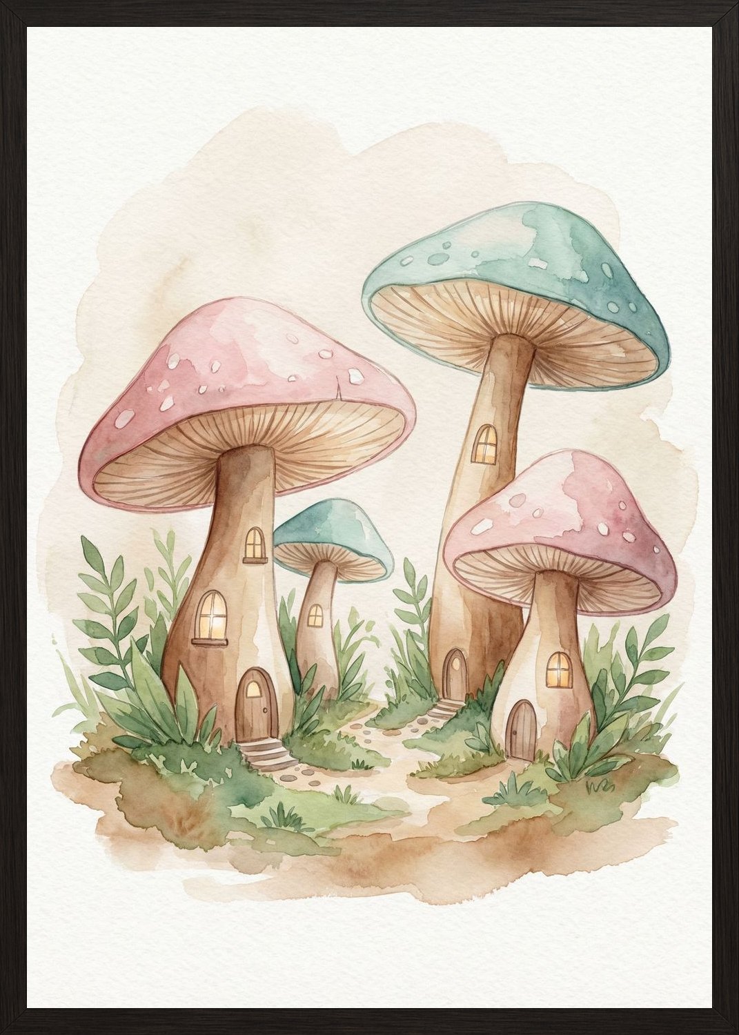 Poster in black frame