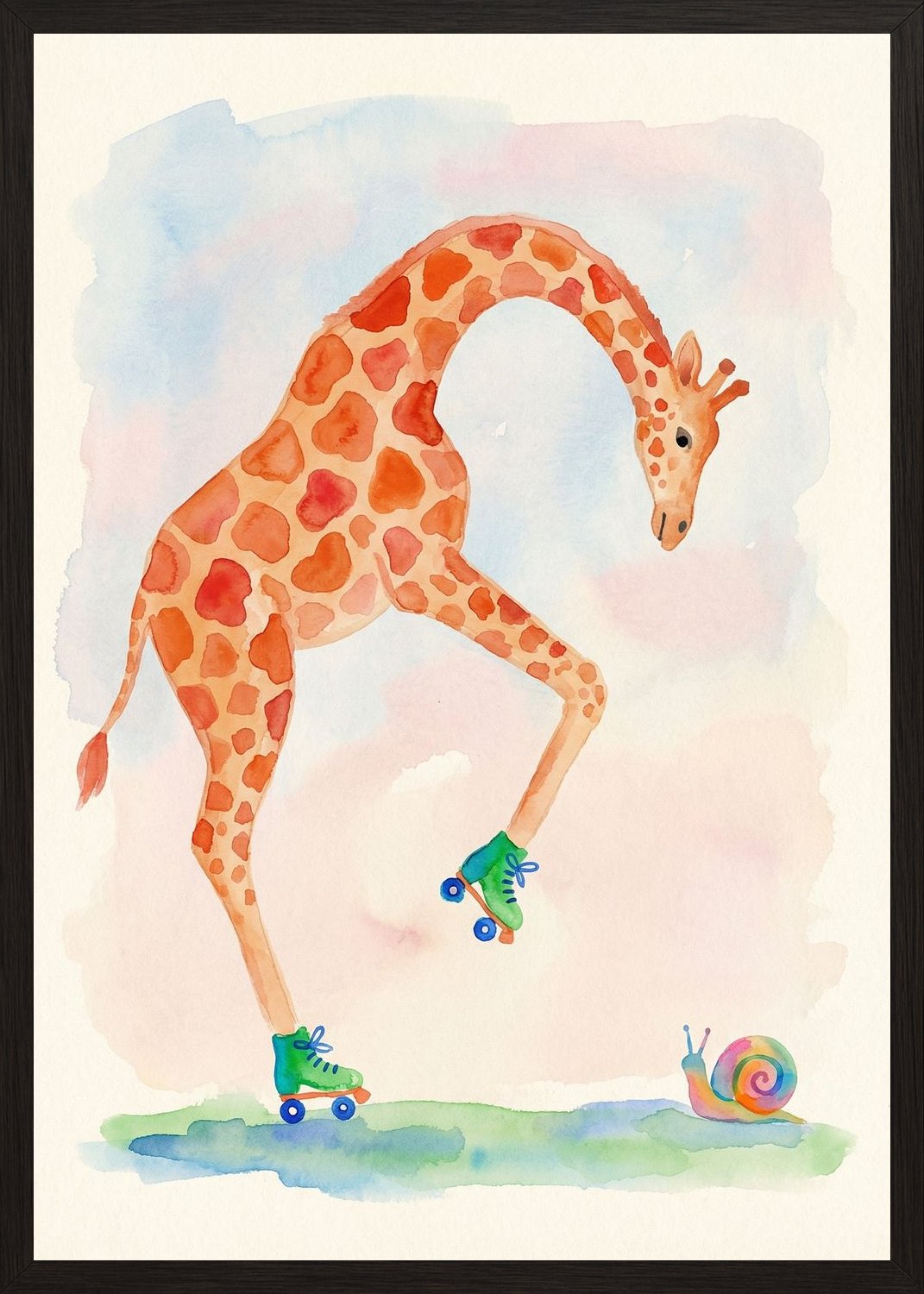 Poster in black frame