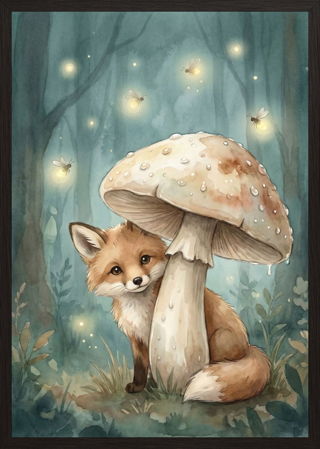 Poster in oak frame