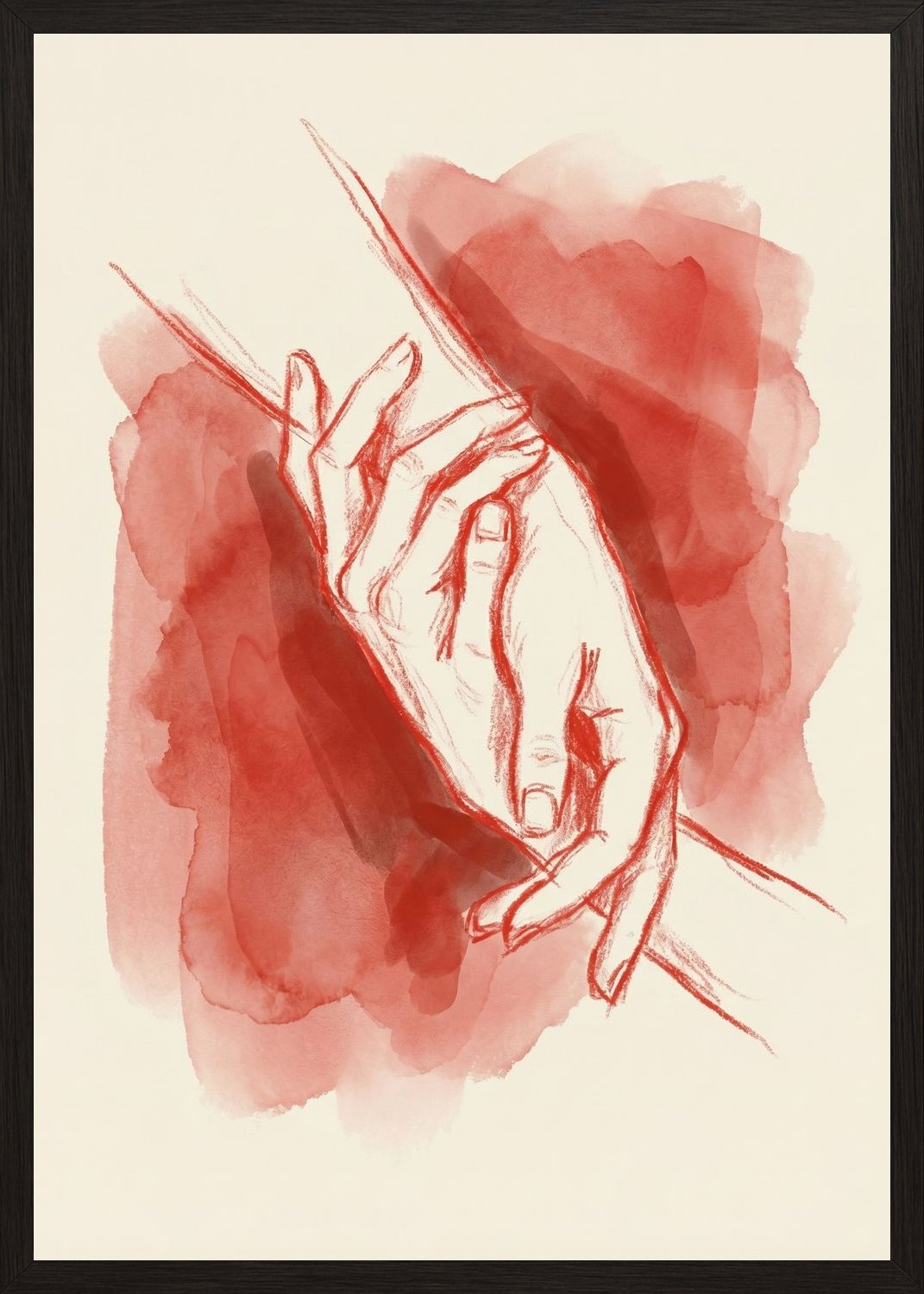 Poster in black frame