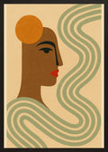 Poster in black frame