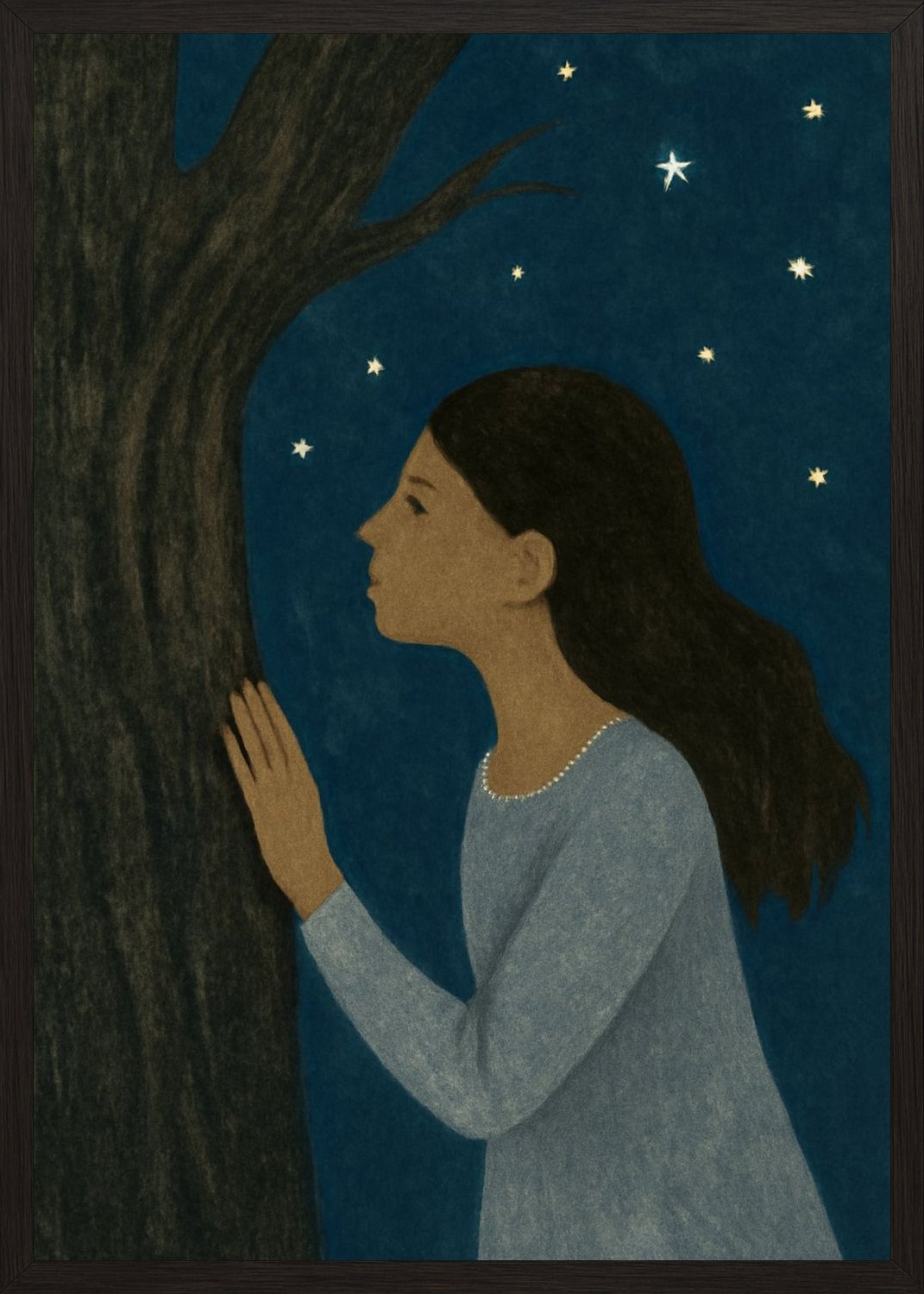 Poster in black frame
