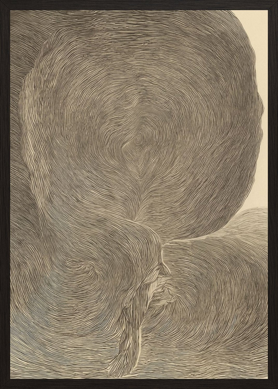 Poster in black frame