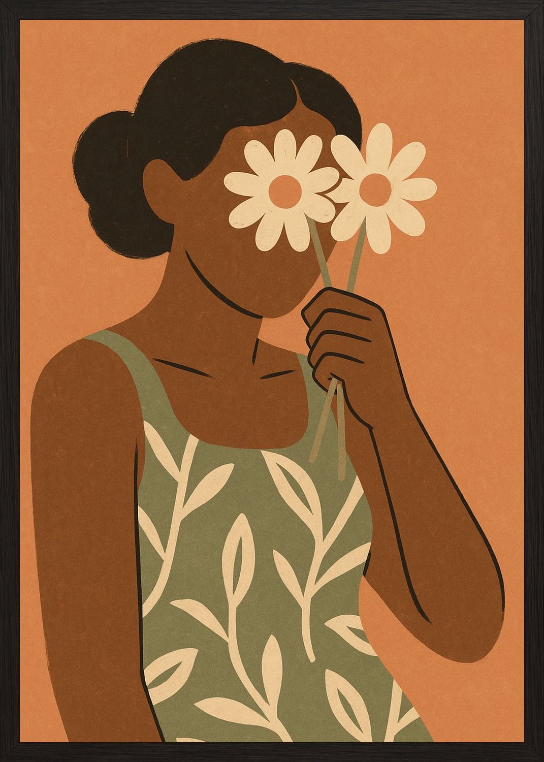 Poster in black frame