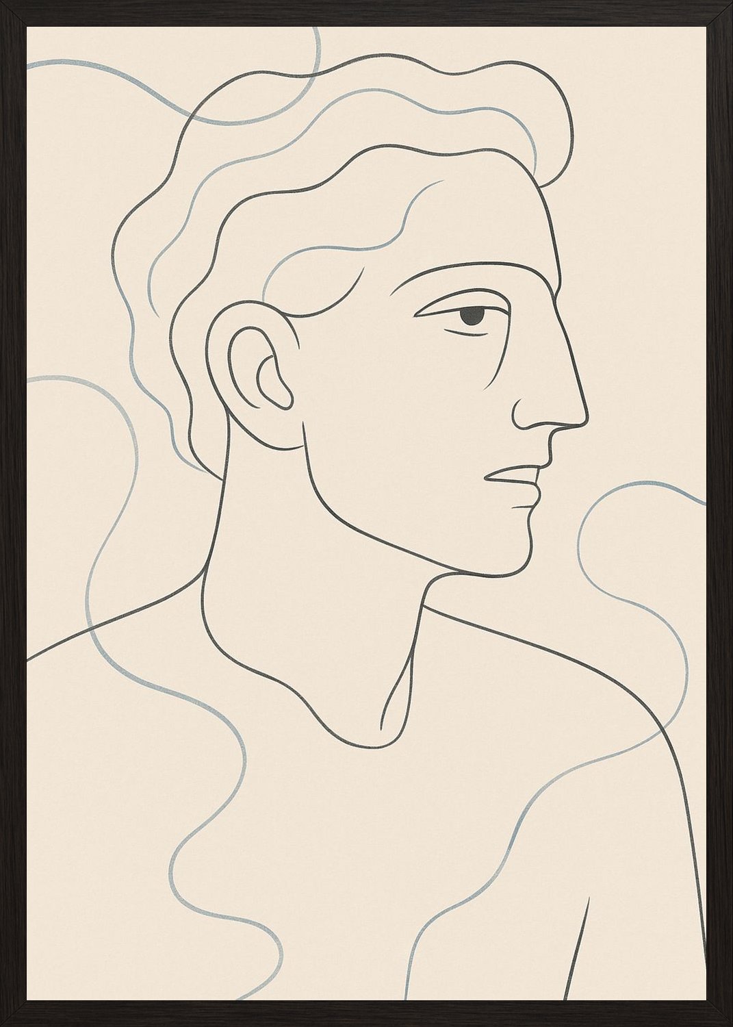 Poster in black frame