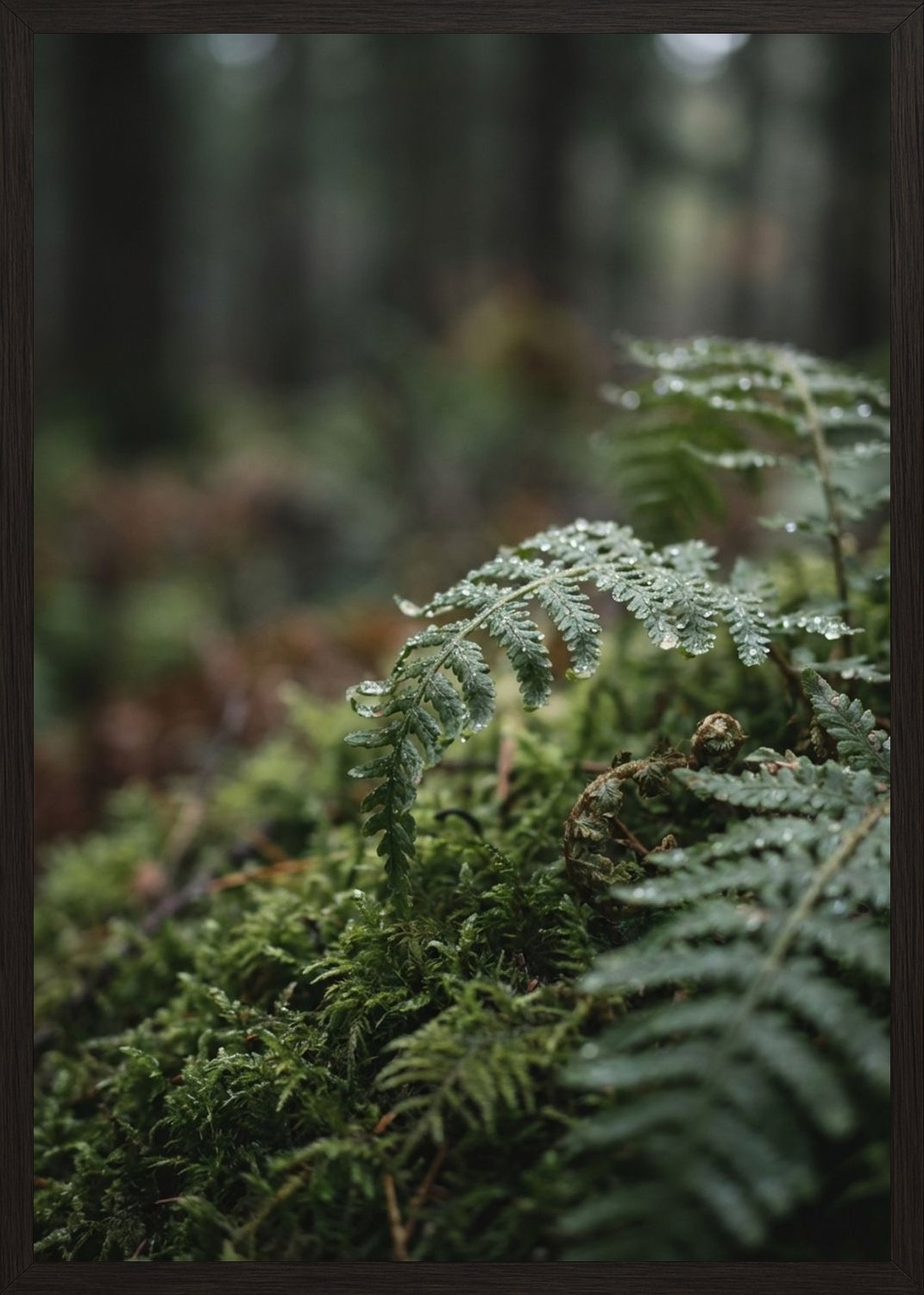 Poster in black frame