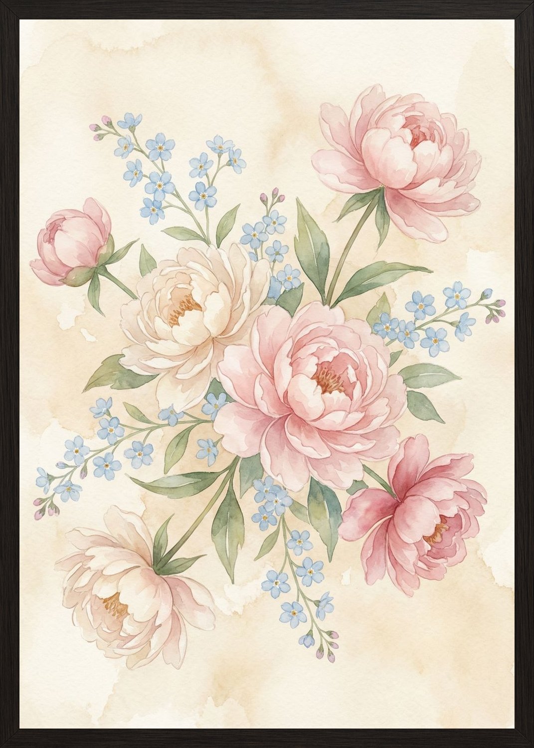 Poster in black frame