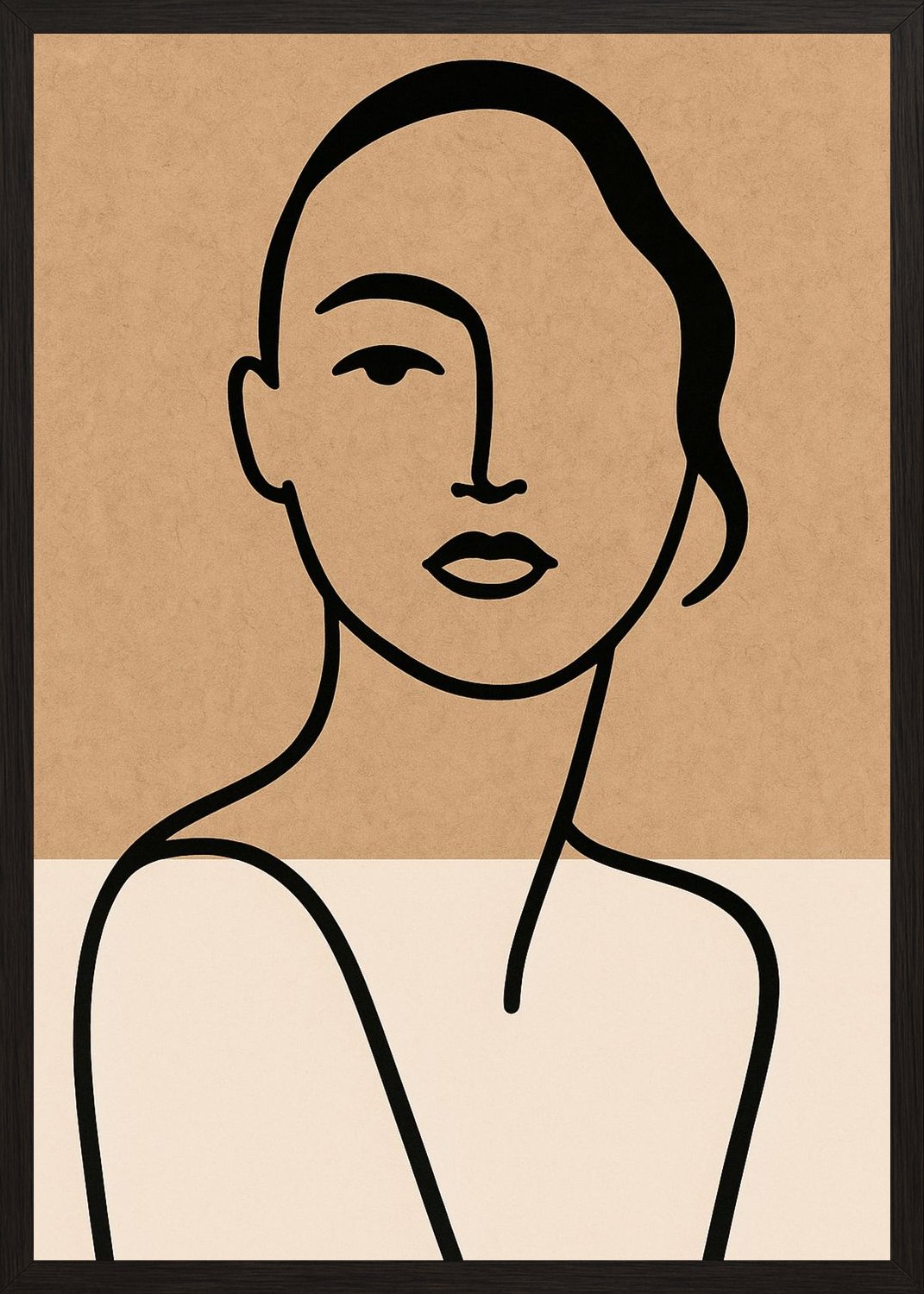 Poster in black frame