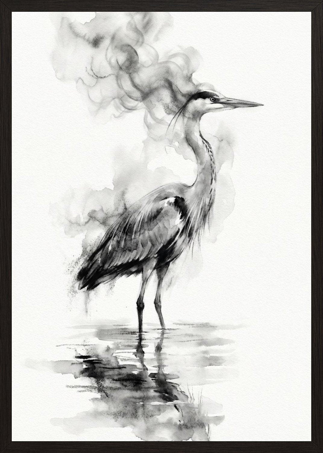 Poster in black frame