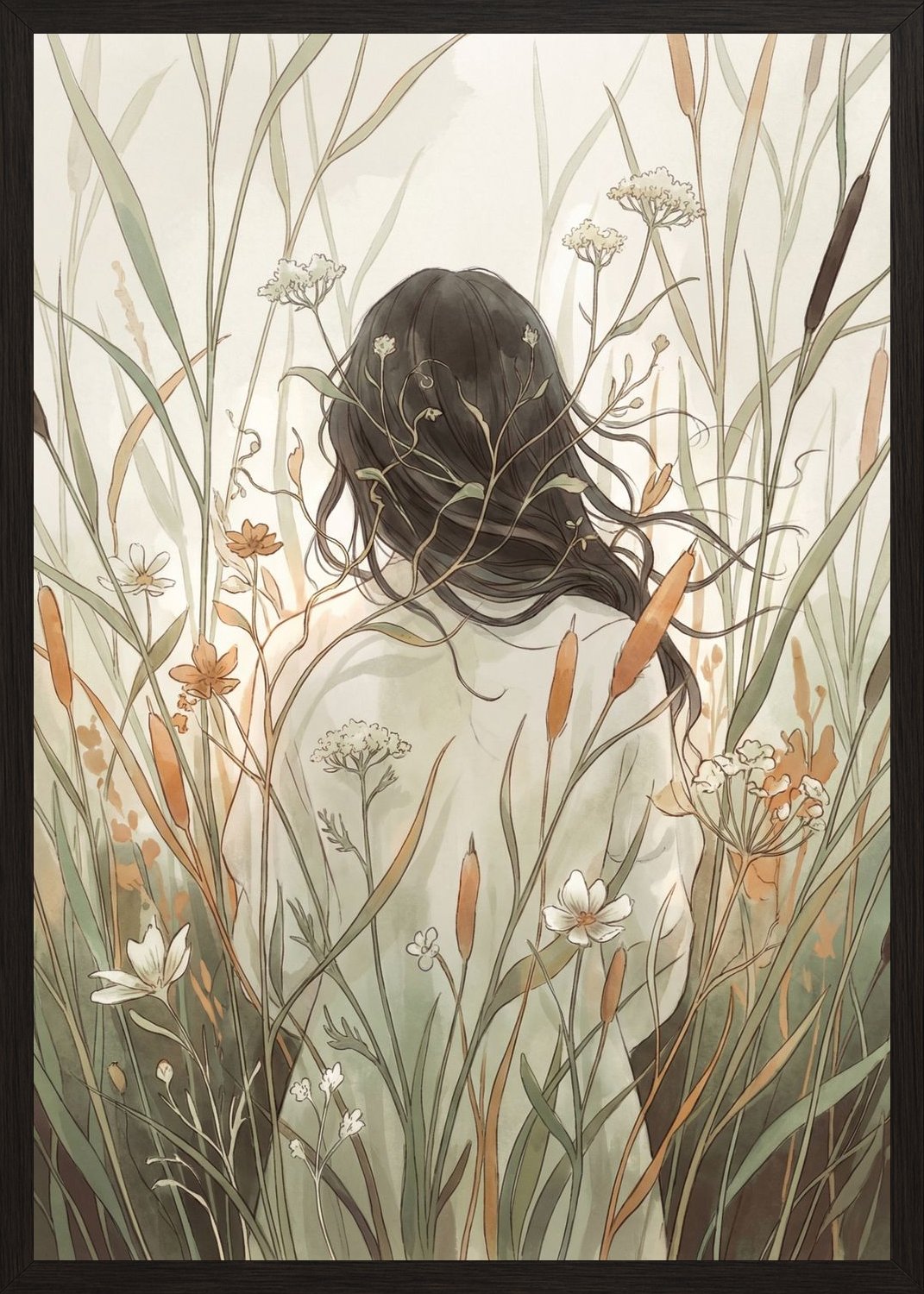 Poster in oak frame